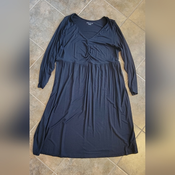 Ava & Viv Dresses & Skirts - 🩷5 for $50🩷 Black Ava & Viv Casual Long Sleeve Dress Size 2X